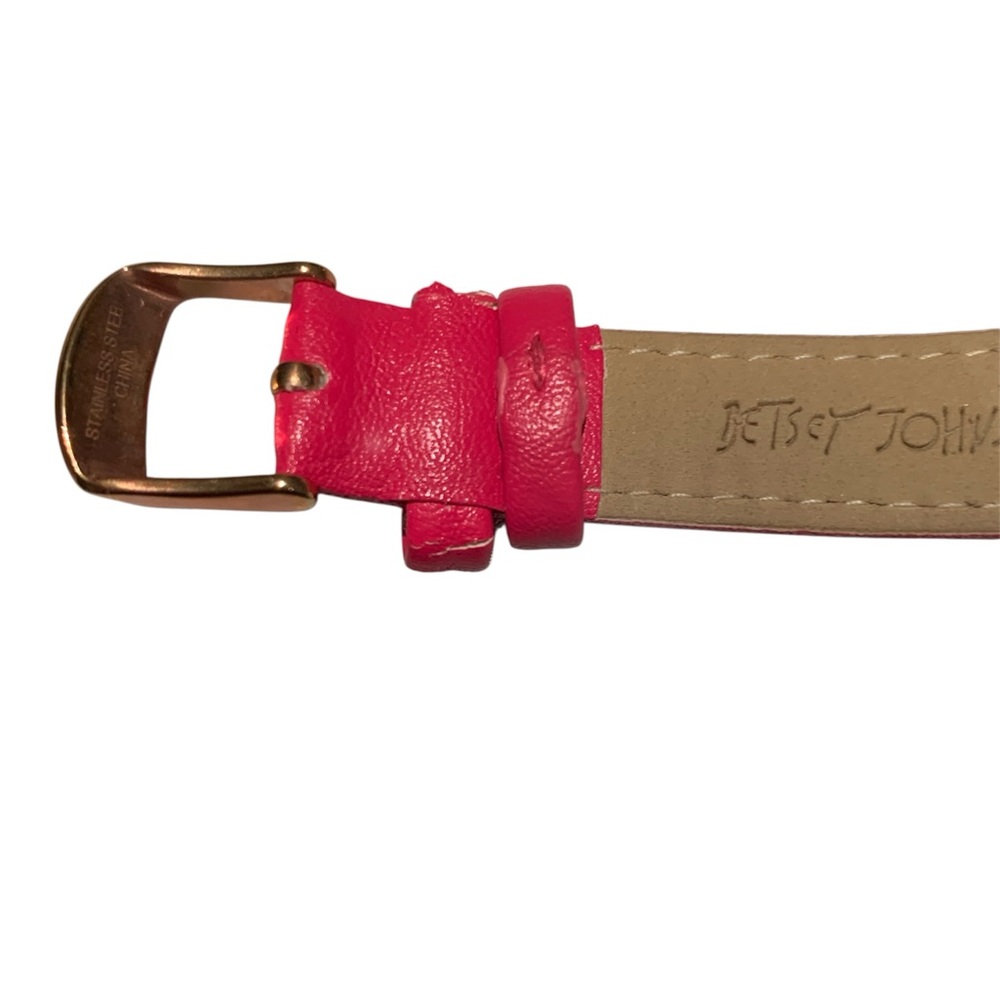 🌹BETSEY JOHNSON 🌹FLOATING STONES WATCH🩷 BEAUTIFUL!! - Picture 5 of 10